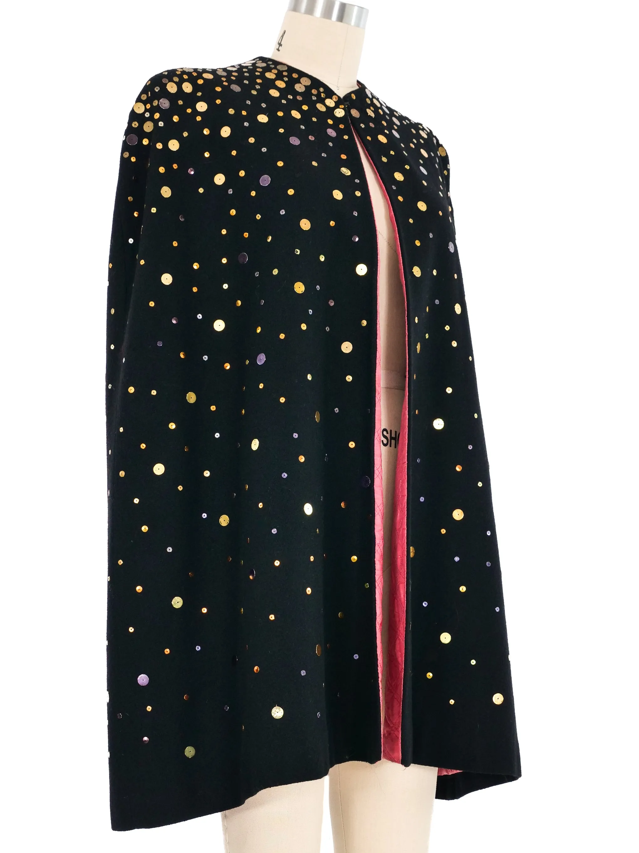1940s Sequin Embellished Cape