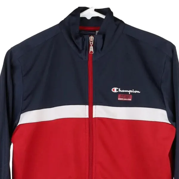 Age 11-12 Champion Track Jacket - Large Block Colour Polyester