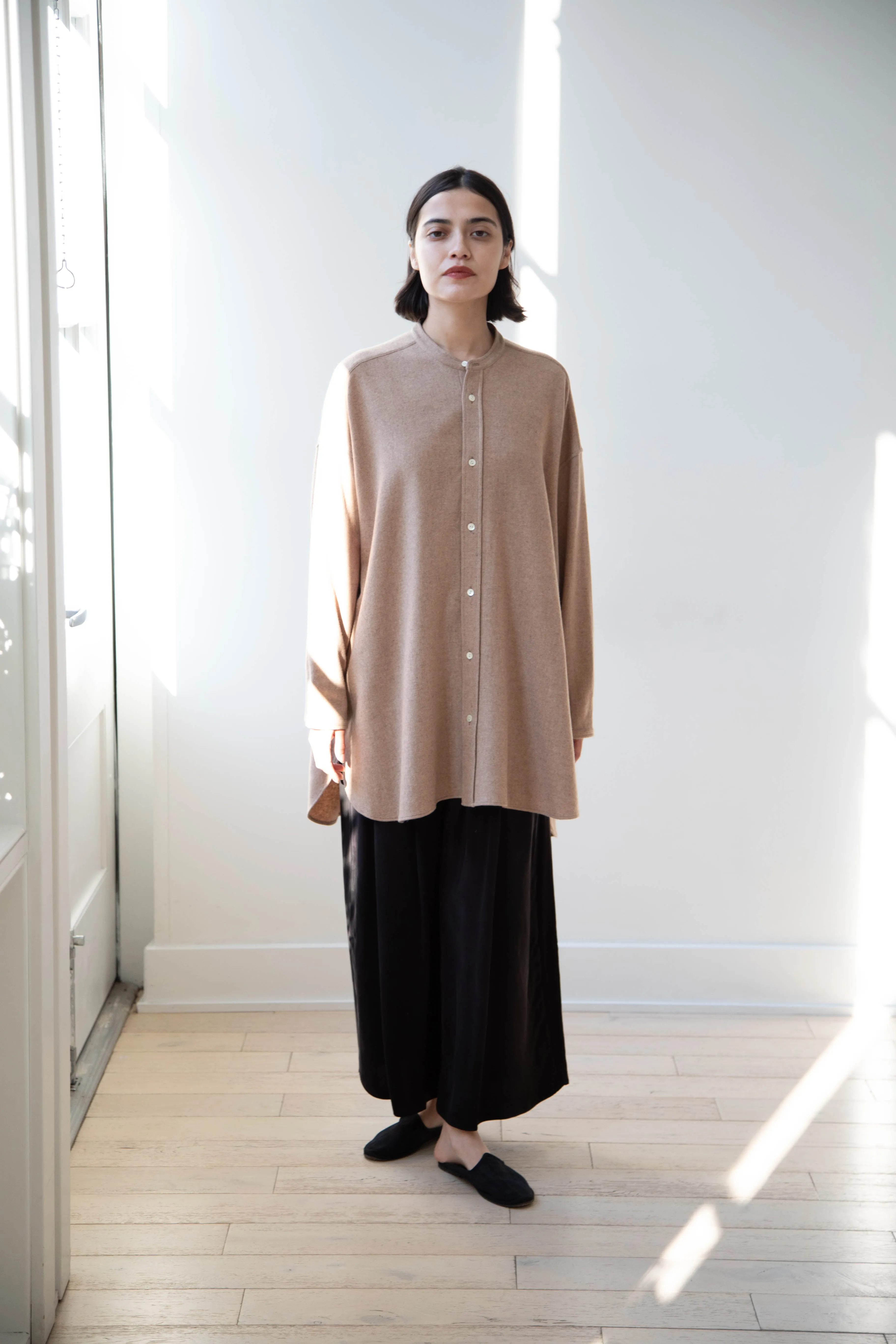 Arts & Science | Open Front Night Shirt in Cashmere & Wool