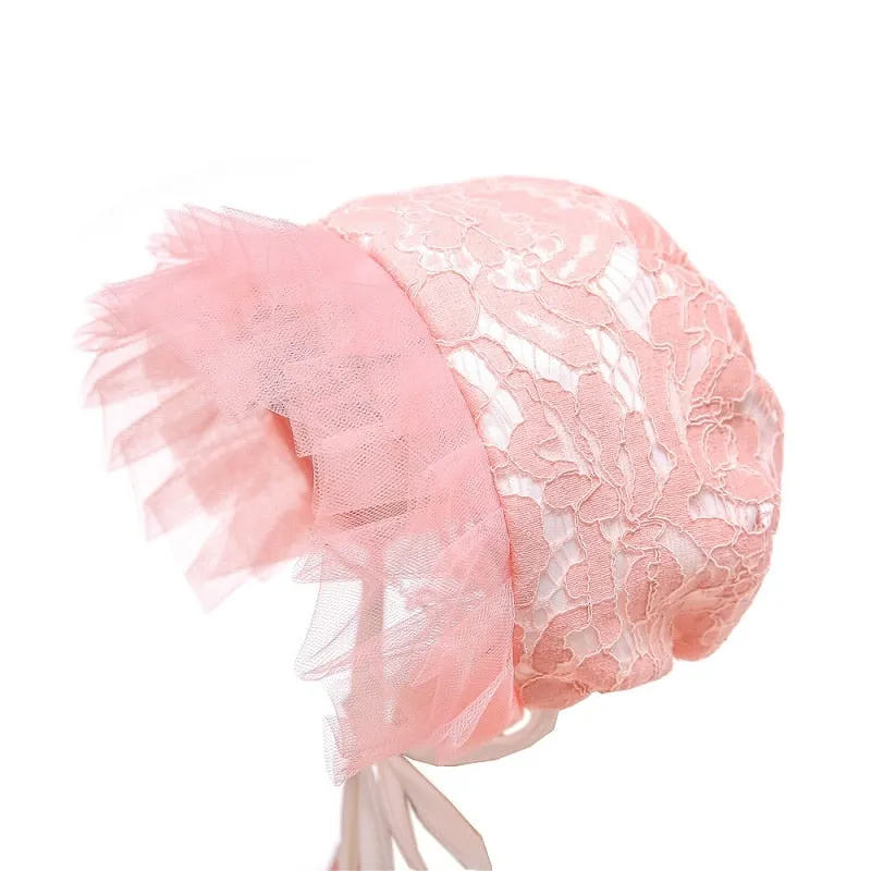 Baby Lace Dress & Bonnet, Size 6M-24M