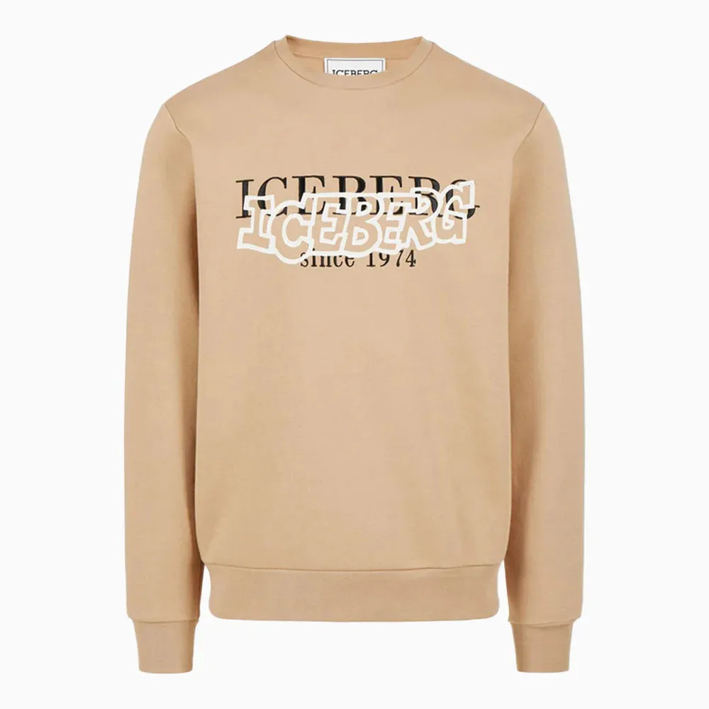 Double Logo Sweatshirt (Tan) - I23E05463151472