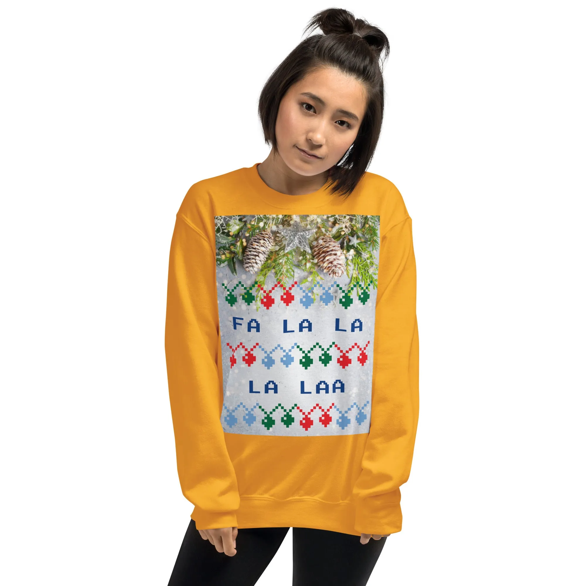 FA LA LA LA LAA Christmas Sweatshirt (Glamourange Christmas Sweatshirt Womens)