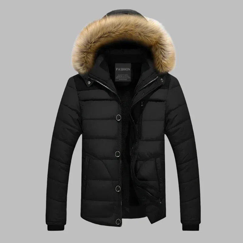 FjordShield Parka | Langer wasserdichter Parka-Wintermantel für Herren mit Fellkragen und Fleecefutter