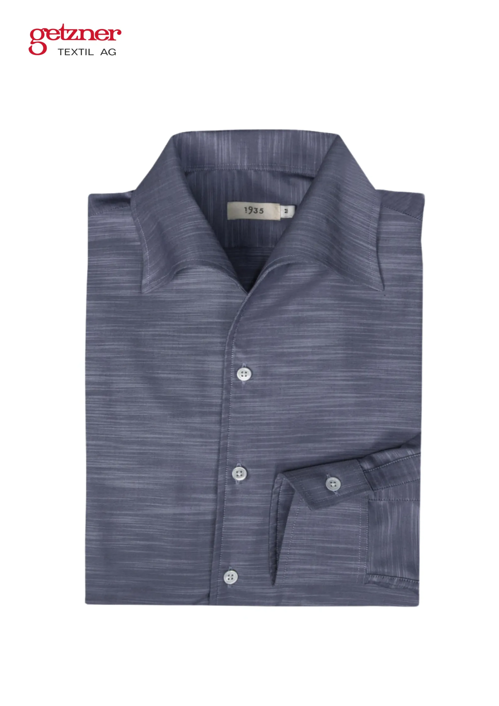 Friod Blue Widespread One Piece Collar Shirt