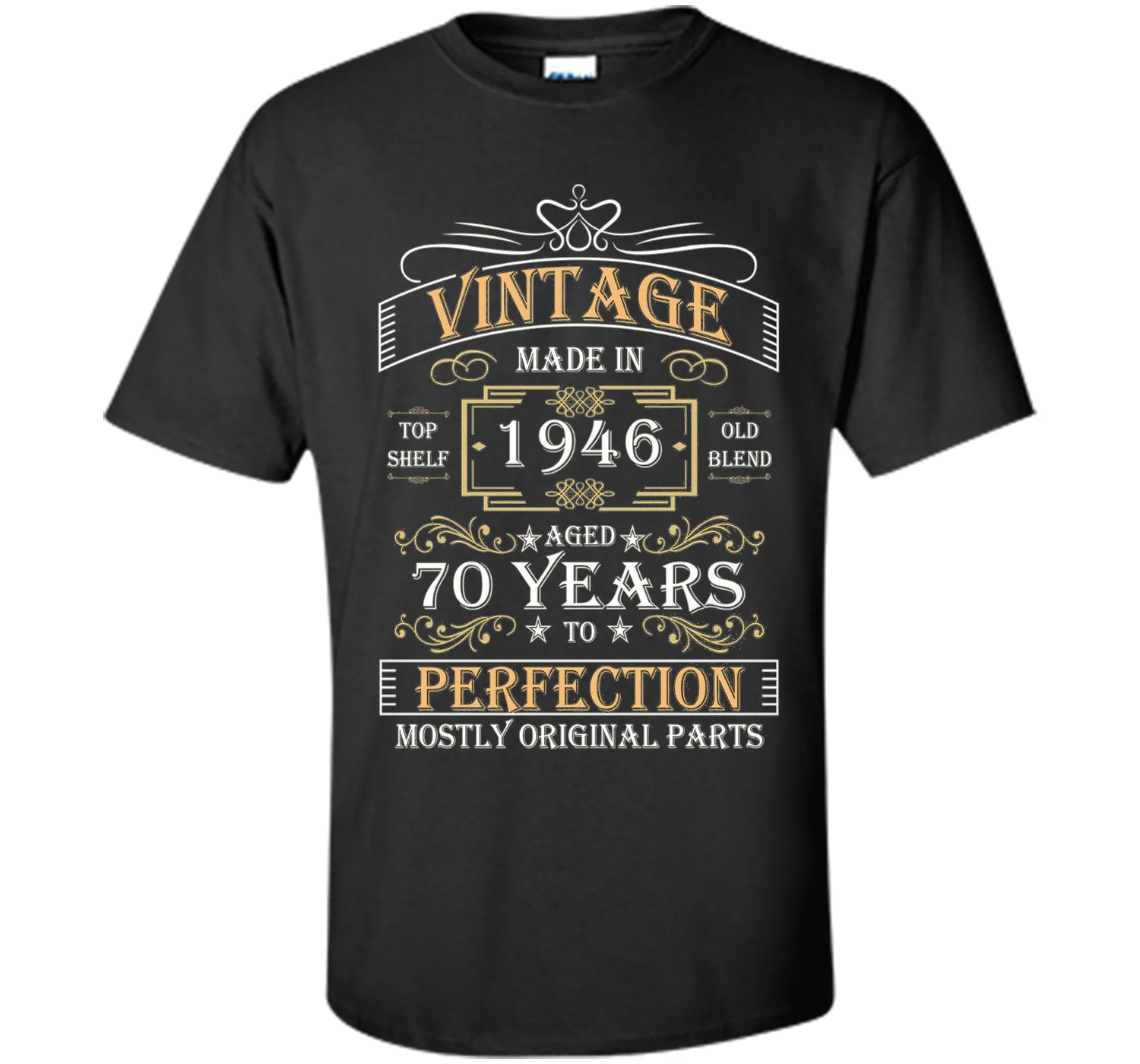 Funny Tshirt for Guy - Vintage Made In 1946 - Birthday Gift