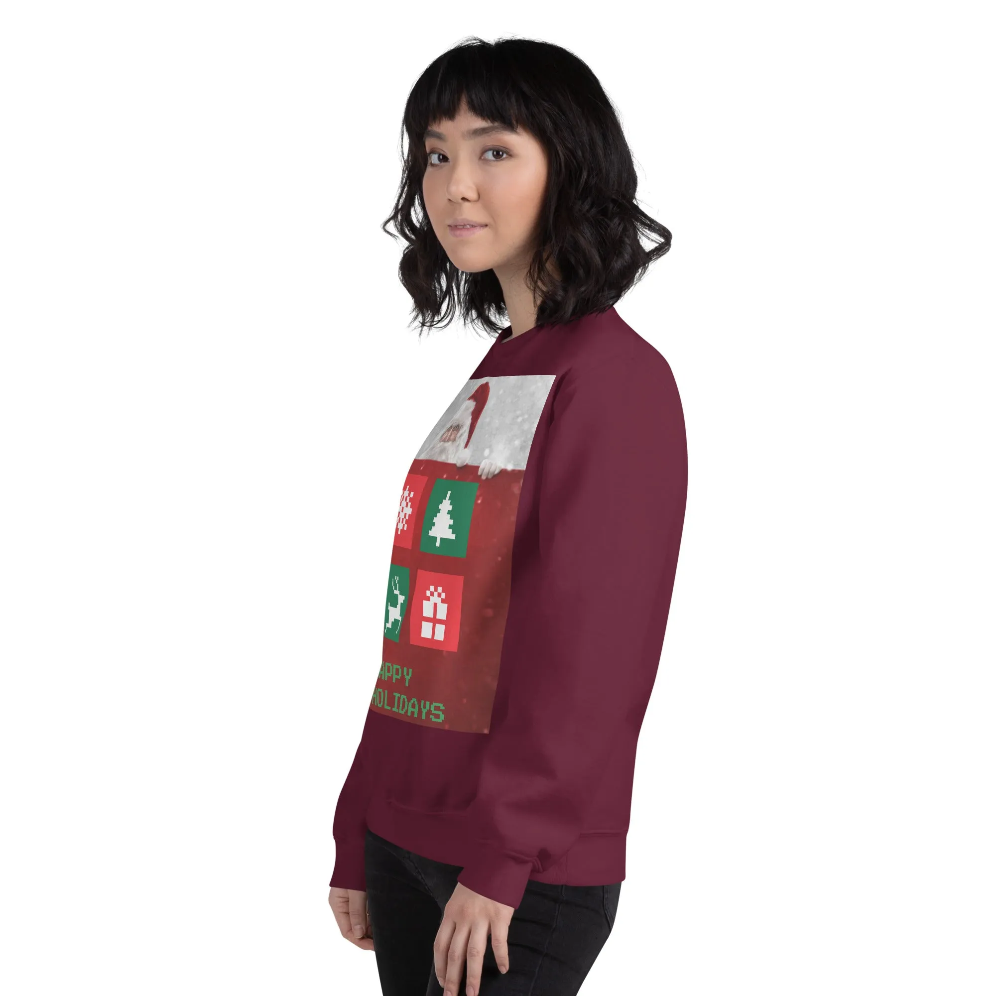 Happy Holidays Sweatshirt (Glamourange Christmas Sweatshirt Womens)