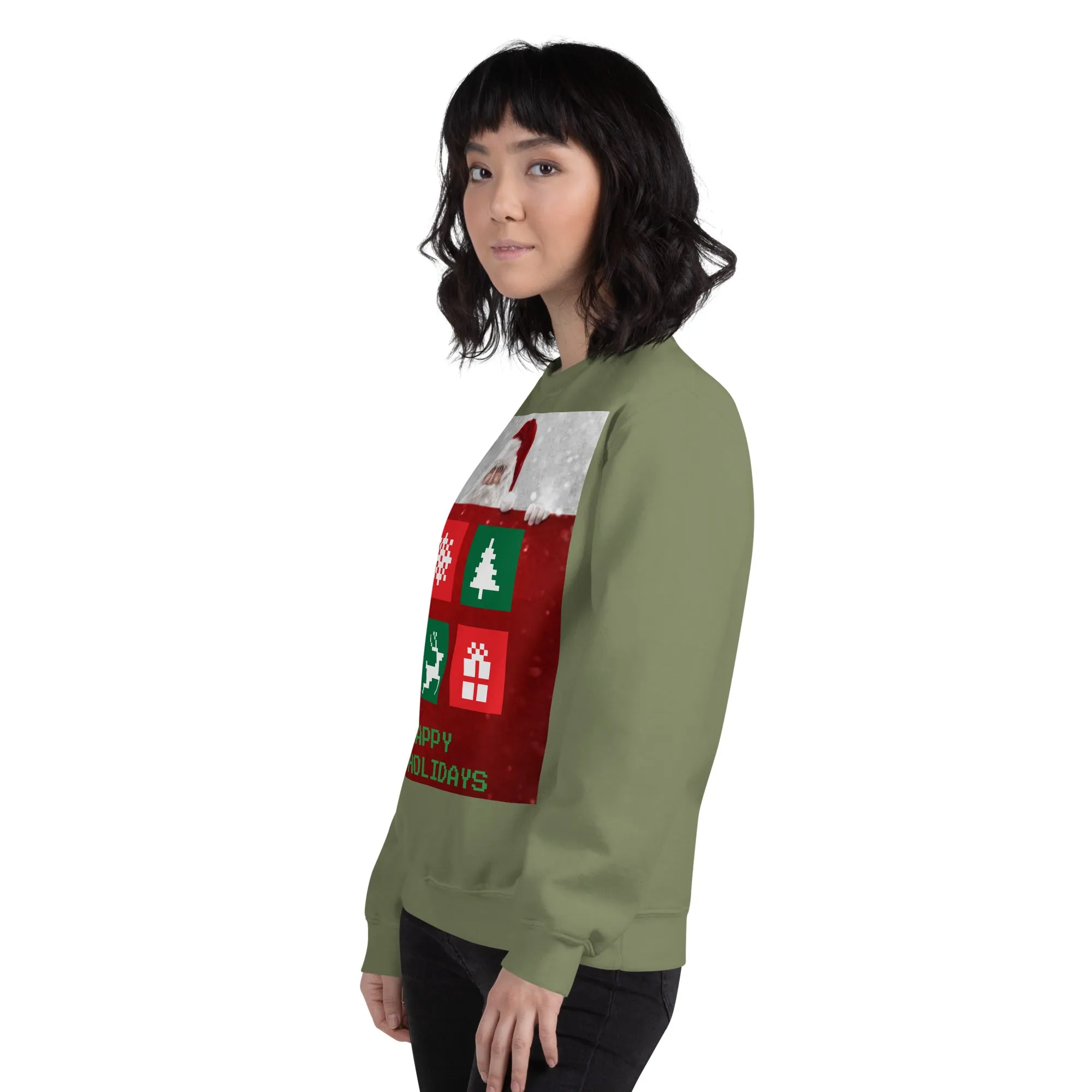 Happy Holidays Sweatshirt (Glamourange Christmas Sweatshirt Womens)