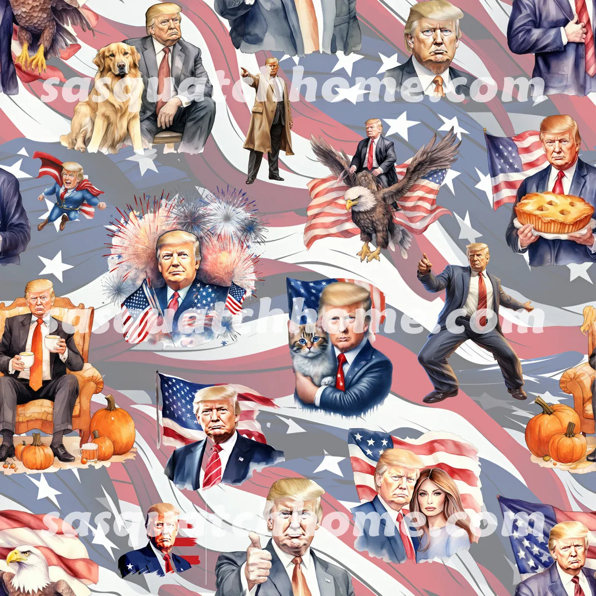 Kids Hair Cutting Cape - Donald Trump, MAGA Designs, maga cape