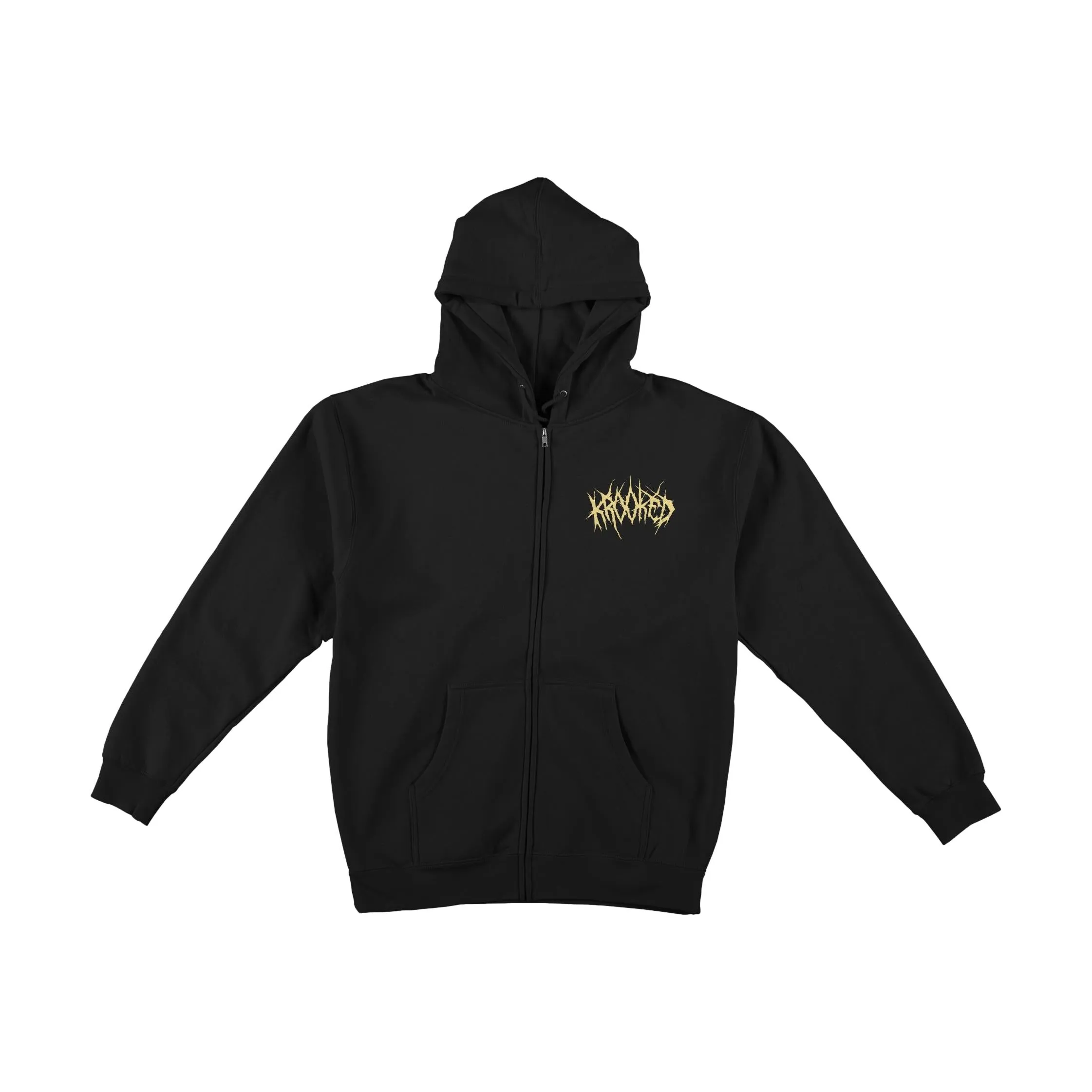 Krooked Necroshmoo Zip Hood Black/Cream
