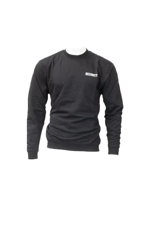 Mil-Tec Black SECURITY Sweatshirt