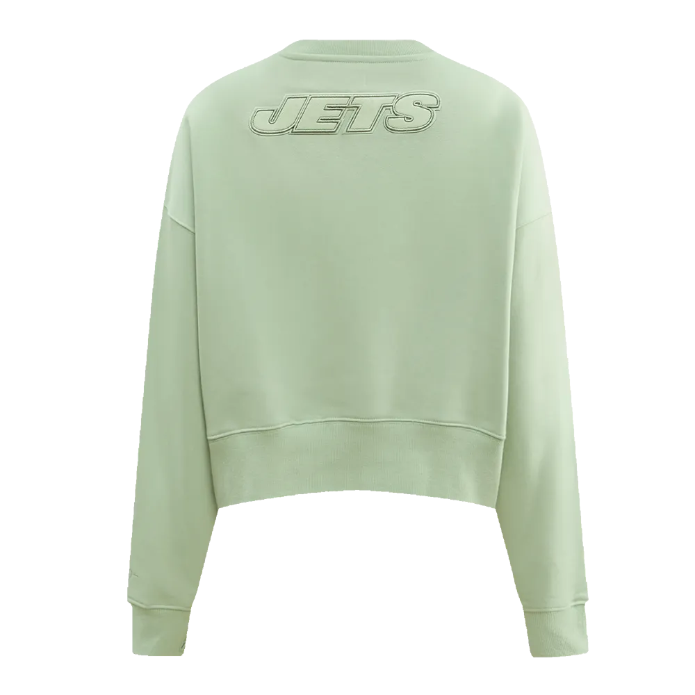 NFL NEW YORK JETS NEUTRAL WOMEN'S CREWNECK (MOSS)