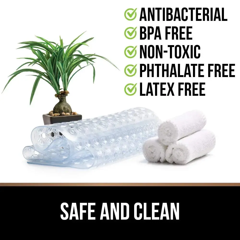 Non-slip Bath Mat Extra soft Eco Friendly Mat (Transparent- 88 x 40 cm)
