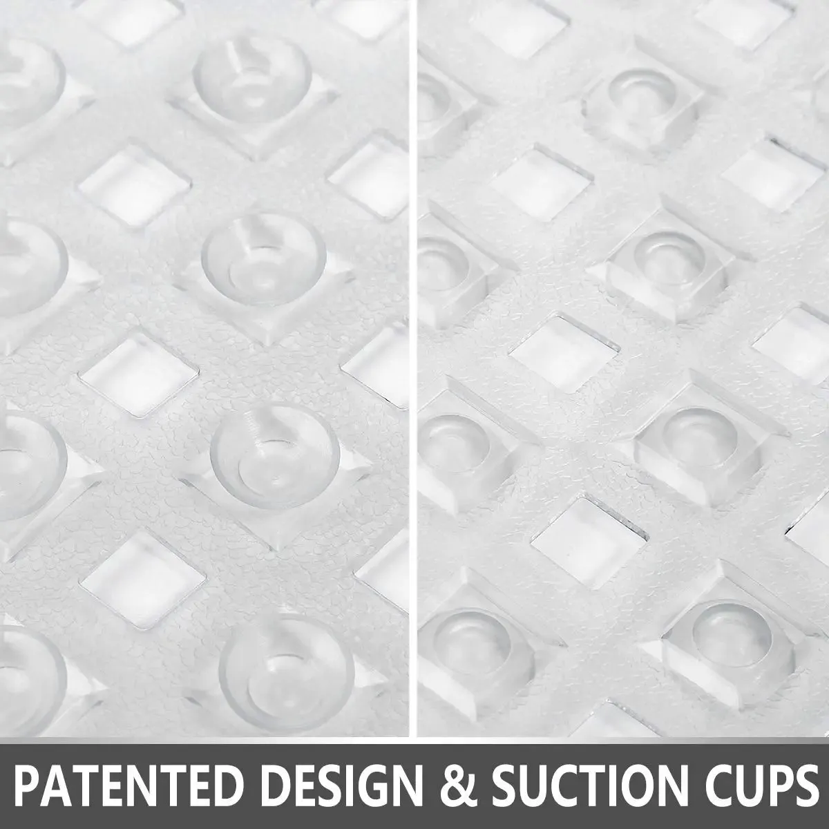 Non-slip Bath Mat Extra soft Eco Friendly Mat (Transparent- 88 x 40 cm)