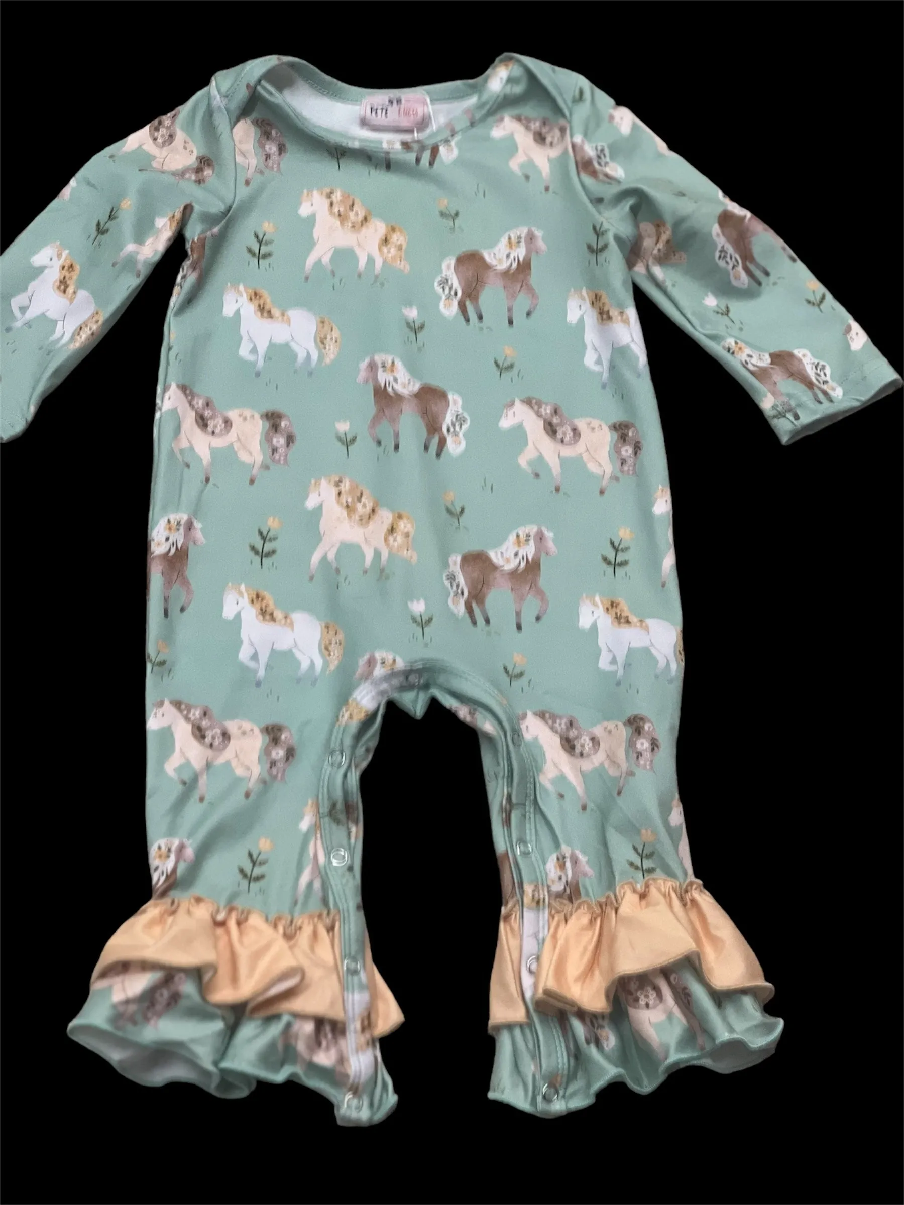Pete   Lucy Happy Horses Romper