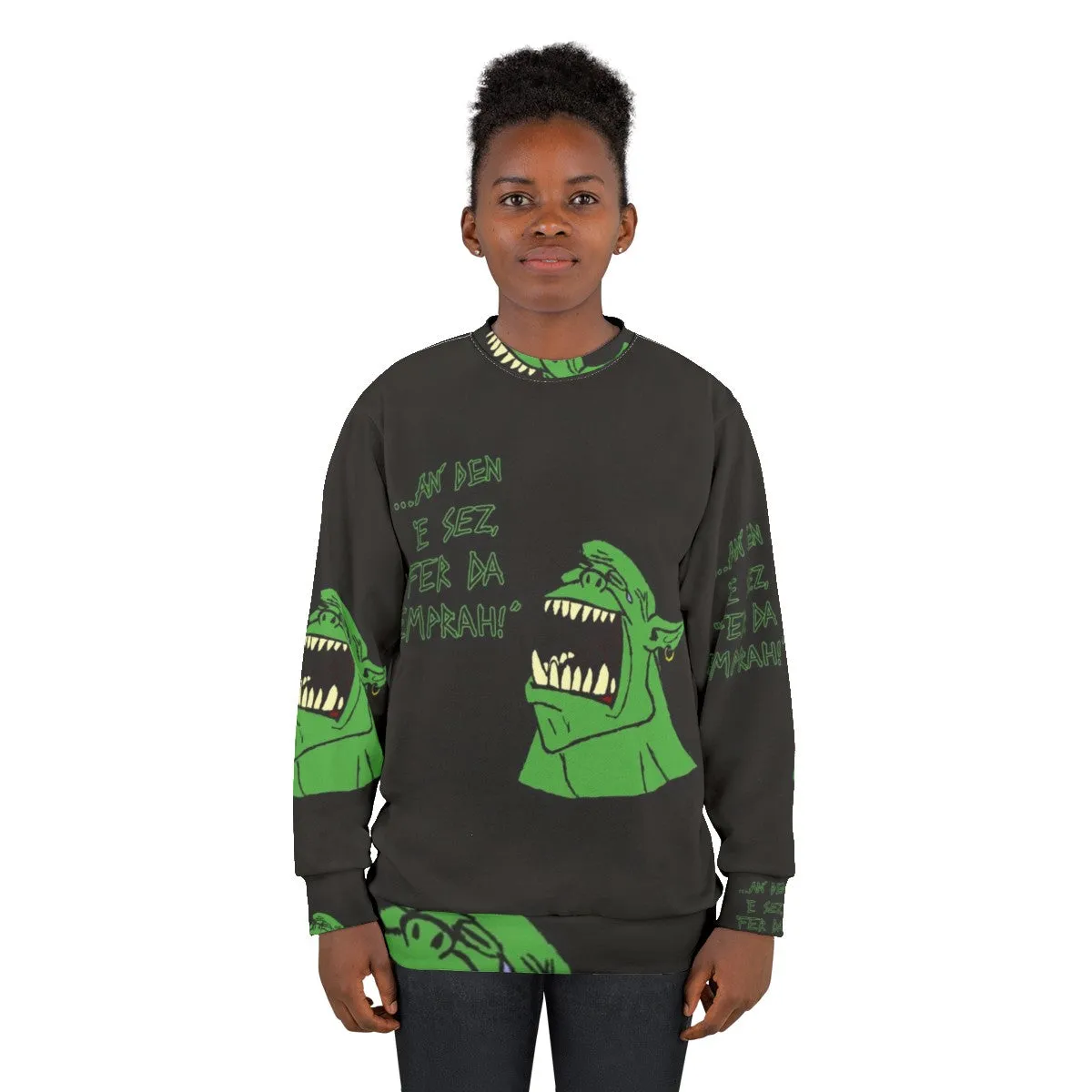 "Ork An Den E Sez 'Fer Da Emprah' Warhammer 40K Sweatshirt"