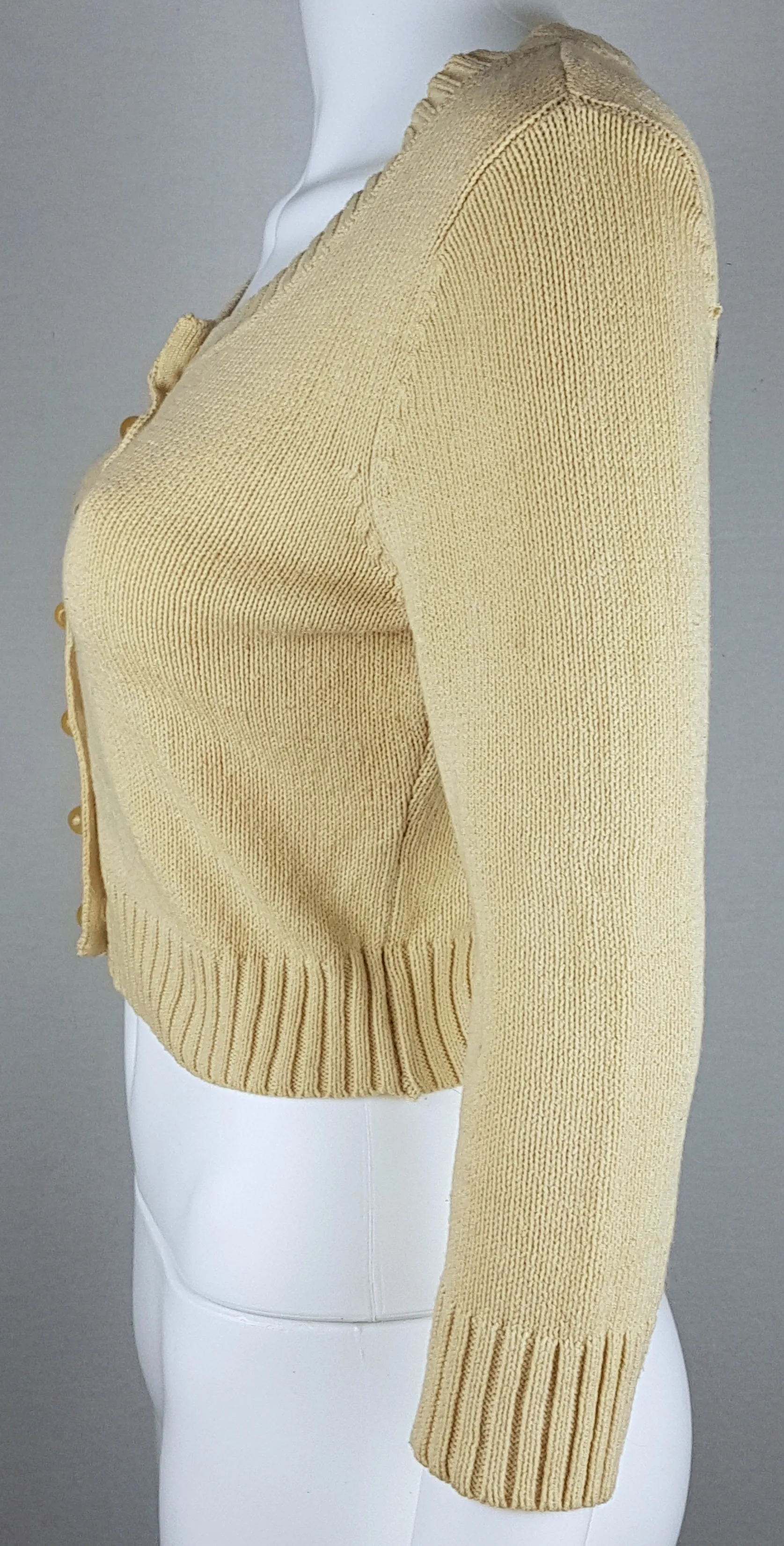 Rare! Betsey Johnson Marilyn Monroe Wink Cropped Cardigan Sweater