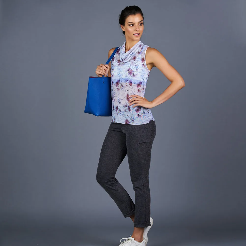 Spring Marble Sheer Layer Top