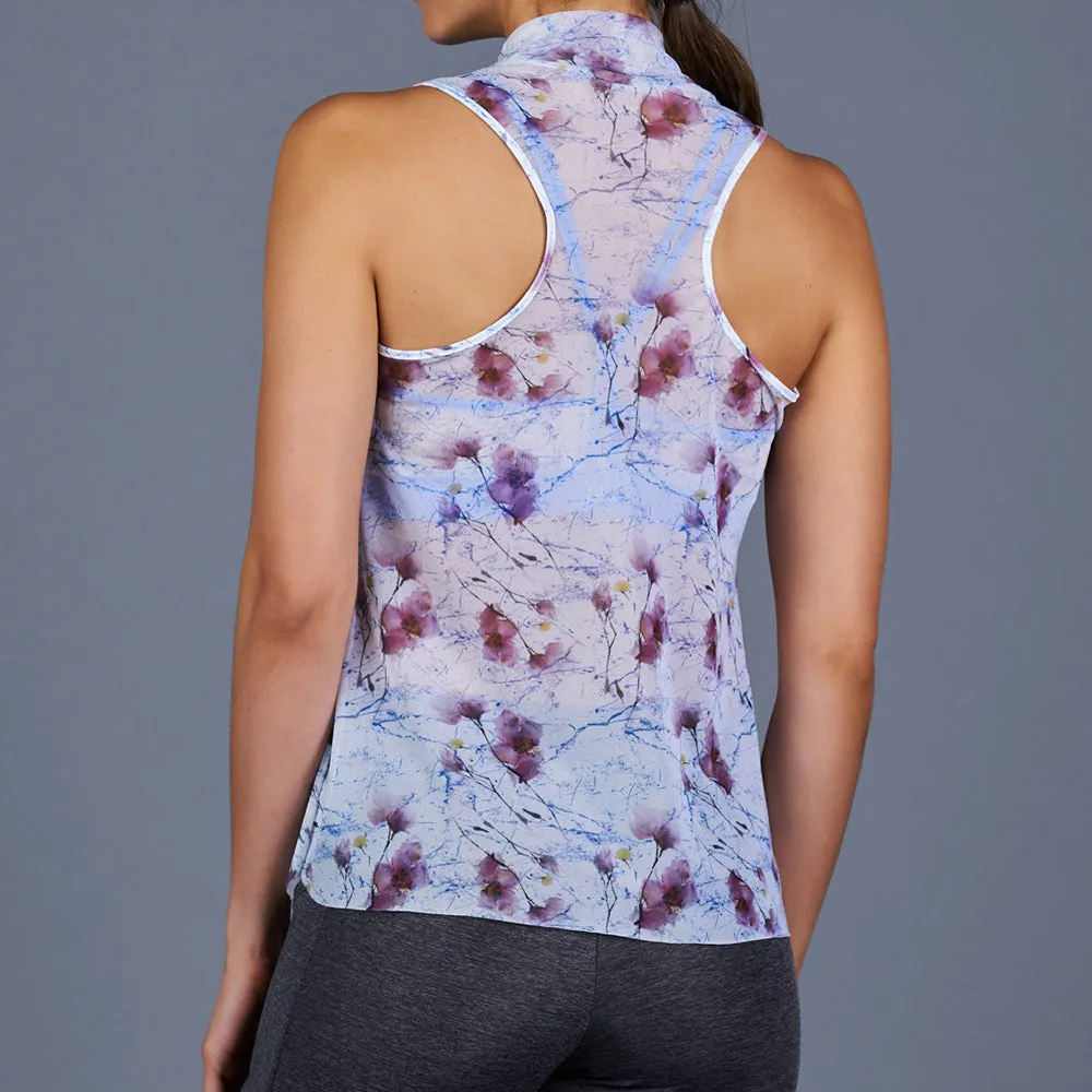 Spring Marble Sheer Layer Top