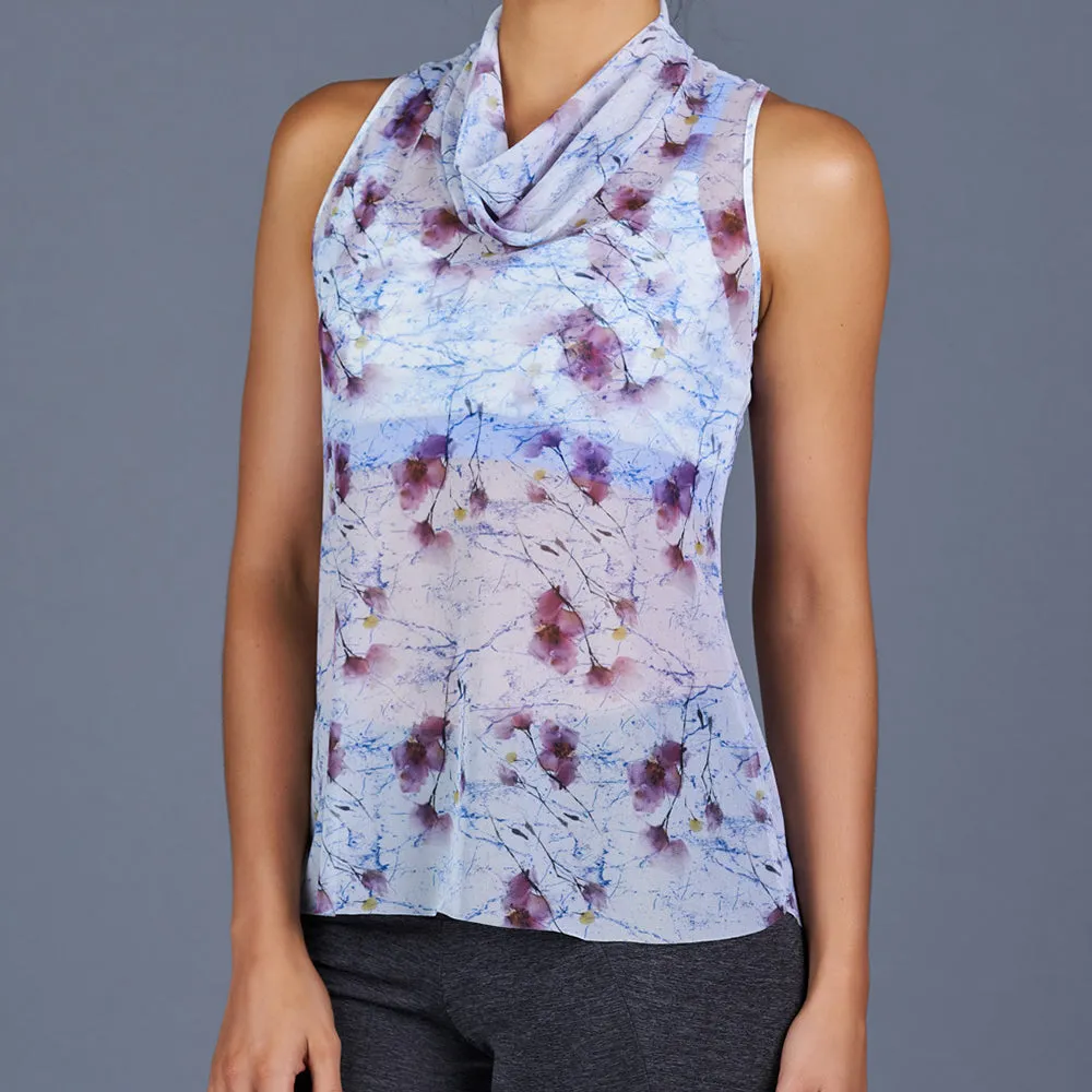Spring Marble Sheer Layer Top