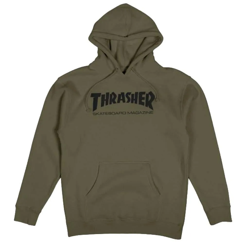 Thrasher Skate Mag Hooded Sweatshirt Army