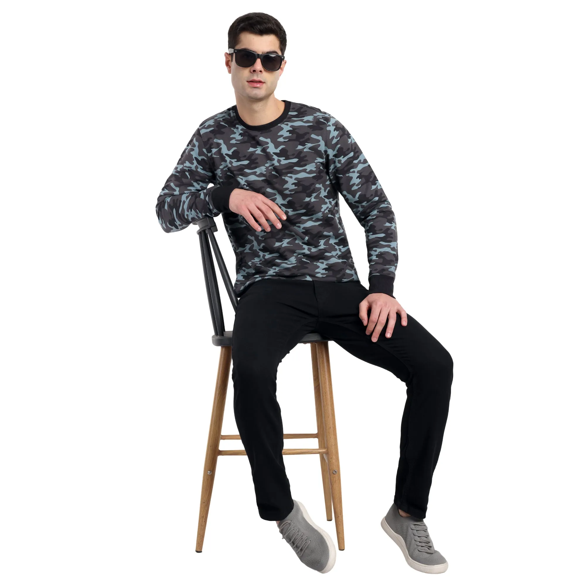 Unisex Cement Camouflage Oversized Sweatshirt