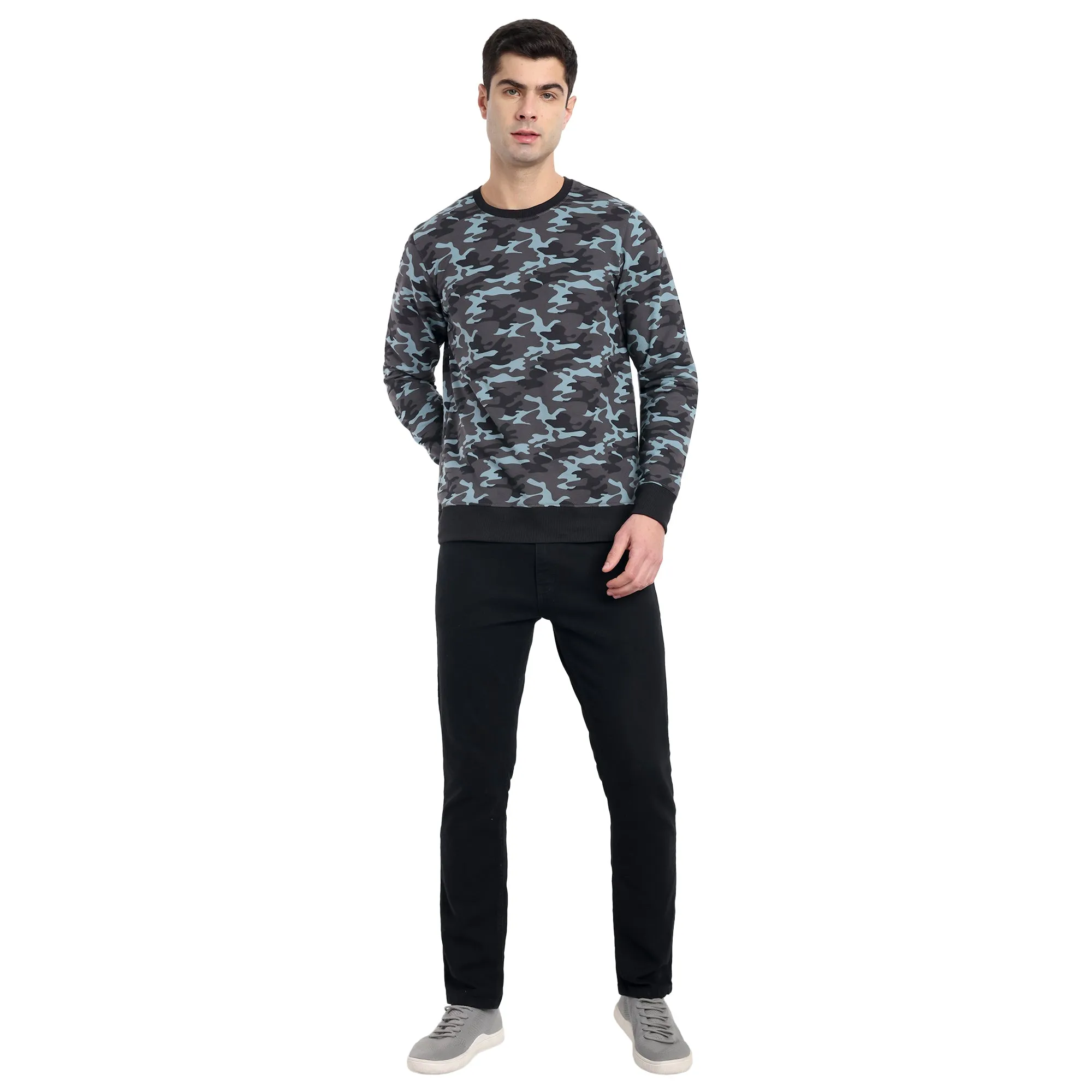 Unisex Cement Camouflage Oversized Sweatshirt