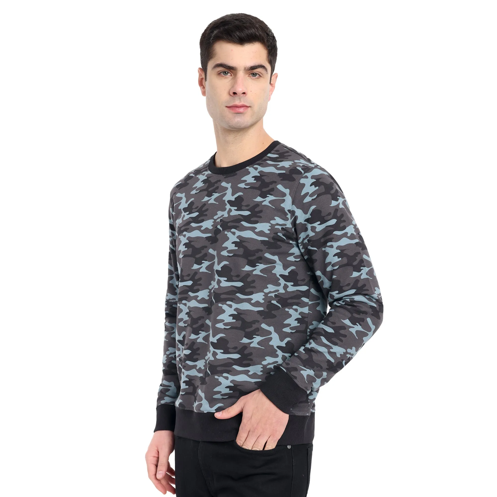 Unisex Cement Camouflage Oversized Sweatshirt