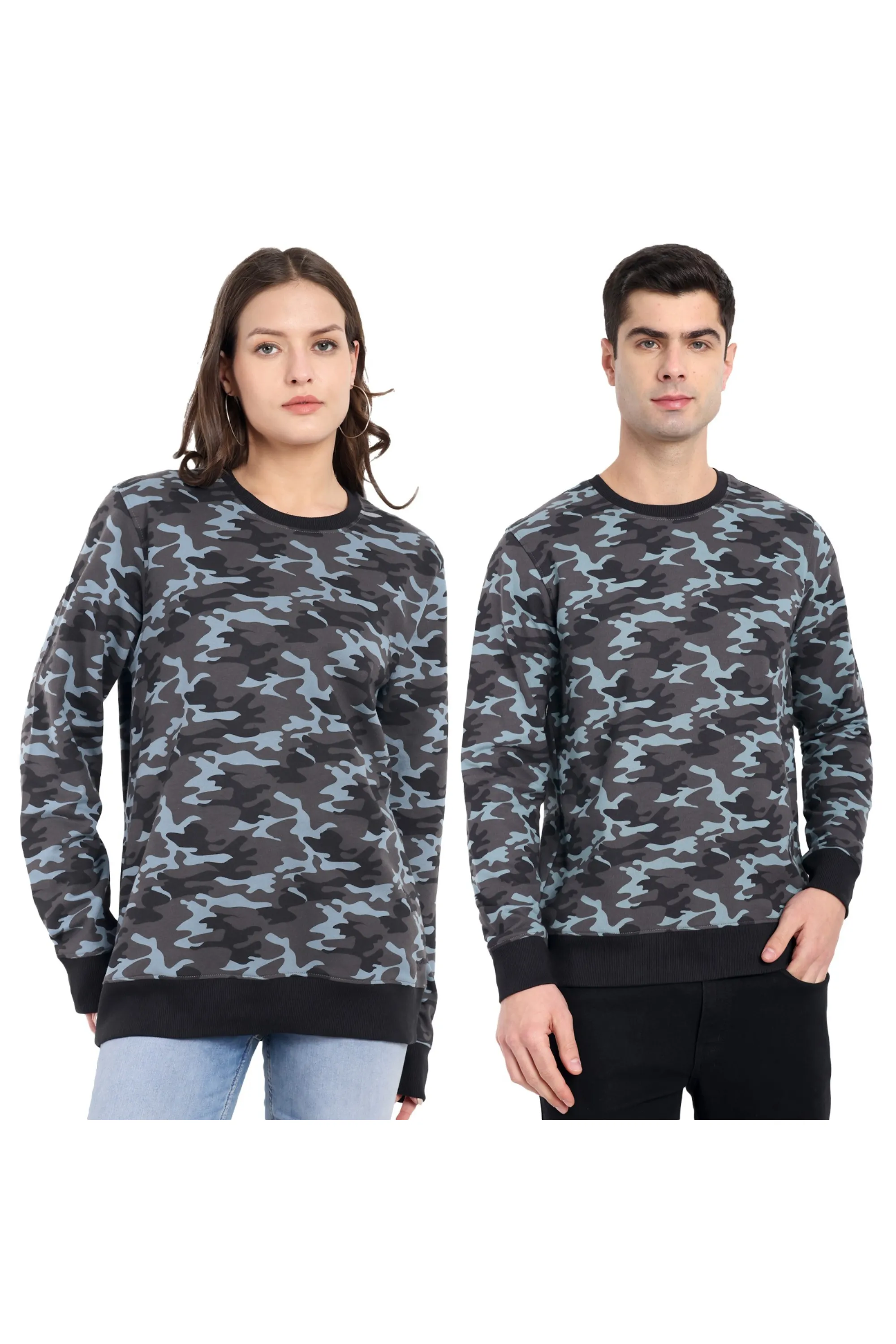 Unisex Cement Camouflage Oversized Sweatshirt