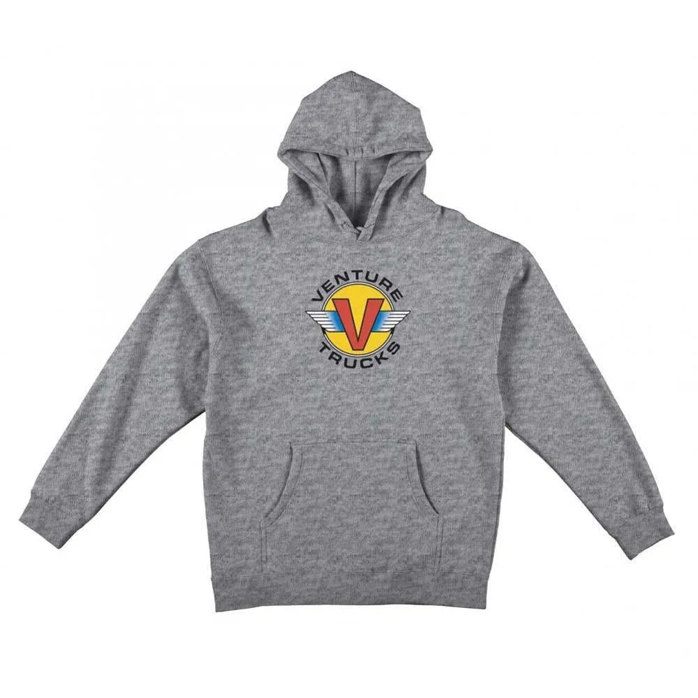 Venture Wings Hooded Sweatshirt Grey Heather Multi-Colored
