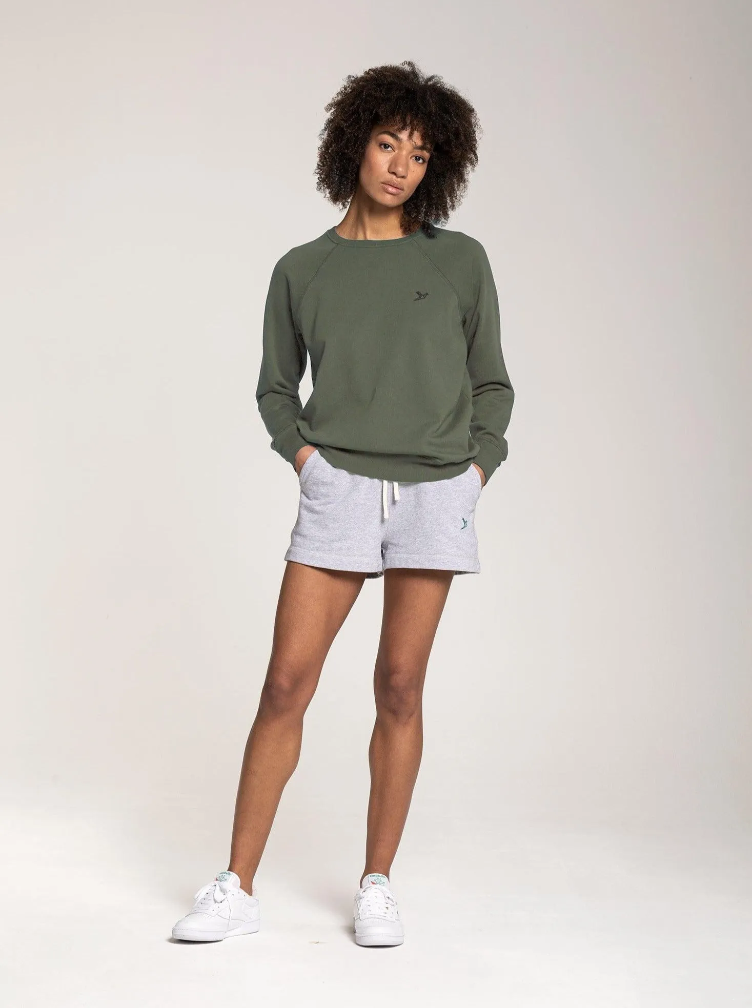 Women's Terry Crewneck - Olive