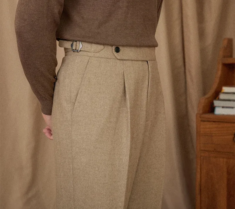 Wool winter italian trousers